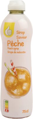 Sirop saveur pêche