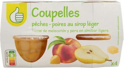 Coupelles Pêches Poires