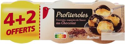 Profiteroles Fourrées, nappées de Sauce au Chocolat