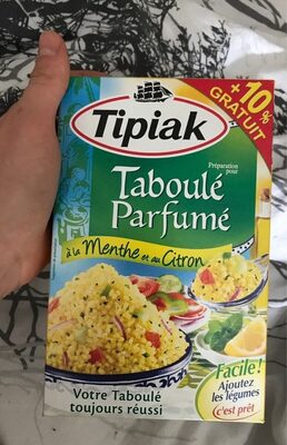 Préparation pour taboulé parfumé à la menthe et au citron