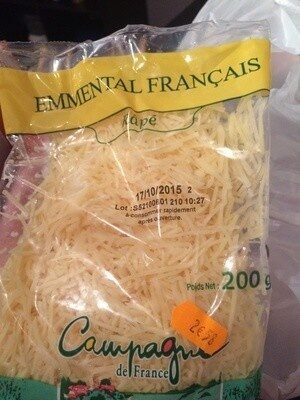 Emmental Français râpé