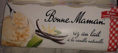 Riz au lait à la vanille naturelle