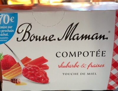 Compotée rhubarbe & fraises🍓Touche de Miel🍯