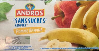 Compotes sans sucres ajoutés pomme banane