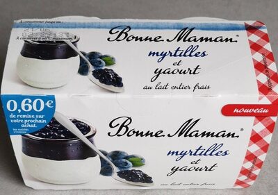 Myrtilles et yaourt