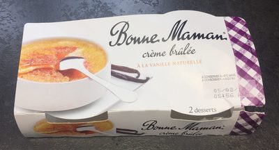 Crème brûlée à la vanille naturelle