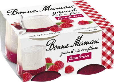 Yaourt à la confiture framboise