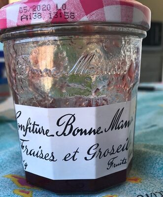 Confiture fraises et groseilles