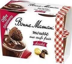Bonne mamanMousse au chocolat aux œufs frais