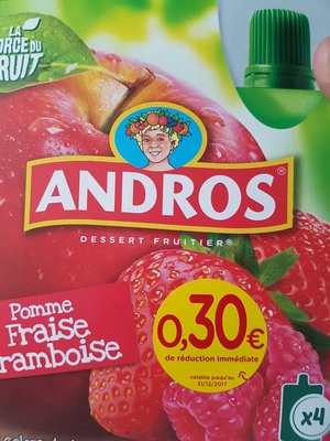 Dessert fruitier Pomme fraise framboise