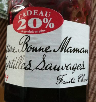 Confiture Myrtilles sauvages