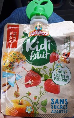 Kidi fruit - compotes pommes et fraises sans sucre ajoutés