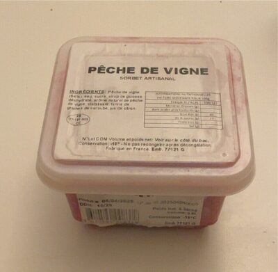 Sorbet artisanal Pêche de Vigne - Raimo