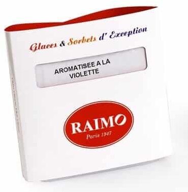 Glace artisanale aromatisée à la Violette - Raimo