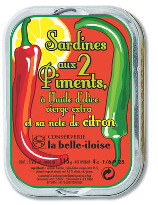 Sardines aux deux piments et sa note de citron