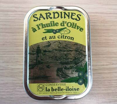 Sardines à l’huile d’olive et au citron