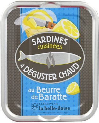 Sardines cuisinées à déguster chaud au beurre de baratte