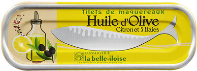 Filets de maquereaux à l'huile d'olive, citron et 5 baies