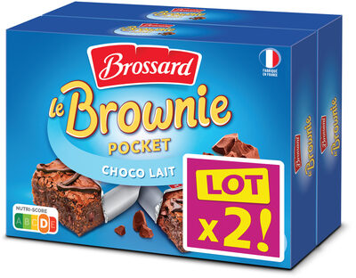 Brossard-lot2 mini brownie chocolat au lait x8