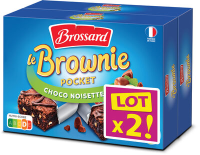 Brossard - lot2 mini brownie chocolat noisettes x8
