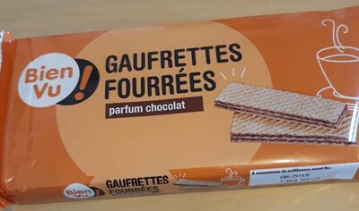 Gaufrettes fourrées au chocolat