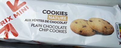 Cookies nature aux pépites de chocolat