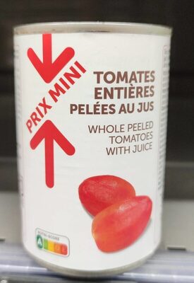 Tomates entières pelées au jus