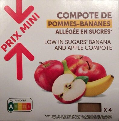 Compote de pommes bananes