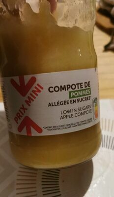 Compote de pomme allégée en sucre
