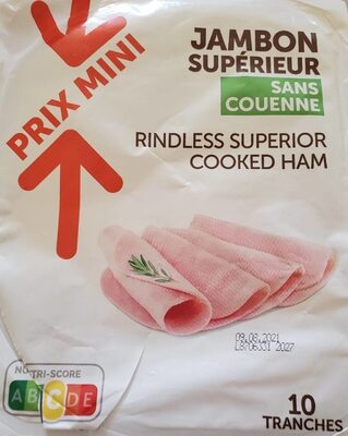 Jambon supérieur sans couenne