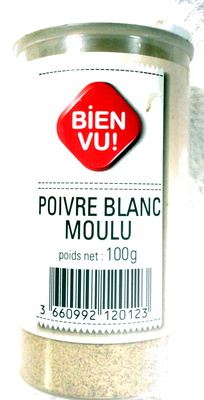 Poivre blanc moulu