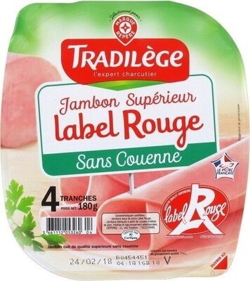 Jambon Supérieur, Sans Couenne (4 Tranches)