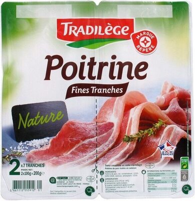 Poitrine nature 2 x 7 fines tranches