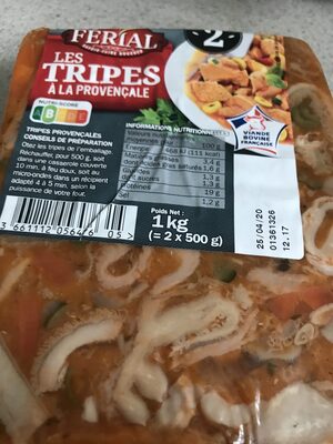 Tripes à la provençale 500 g x 2 1