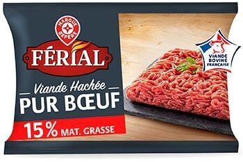 Viande hachée pur boeuf 15% mat gr