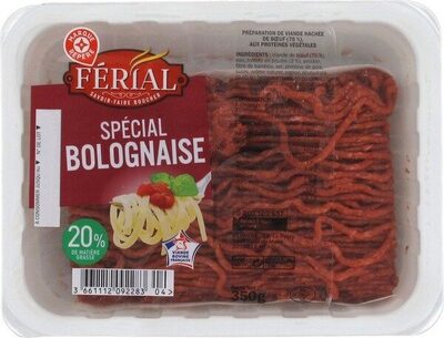 Viande hachée spécial bolognaise 20 % Mat. Gr.