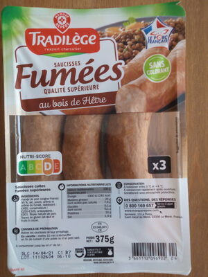 Saucisses fumées x 3