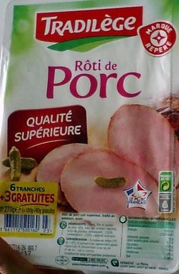 Rôti de Porc Qualité Supérieure (6 Tranches + 3 Gratuites)