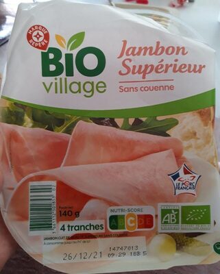 Jambon supérieur sans couenne