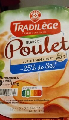 Blanc de poulet -25% de sel