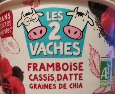 Fromage blanc framboise cassis datte