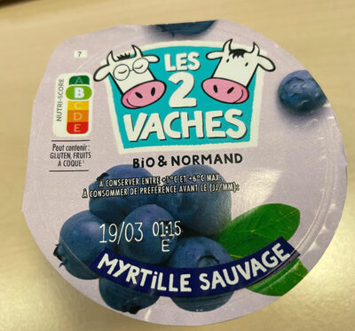 Yaourt saveur myrtille sauvage