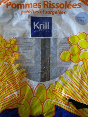 Pommes rissolées préfites et surgelées