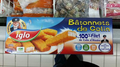 Bâtonnets de Colin d'Alaska 100% filet
