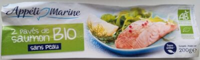 2 Pavés de saumon bio sans peau