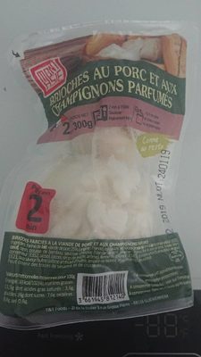 Brioche au porc et aux champignons parfumés