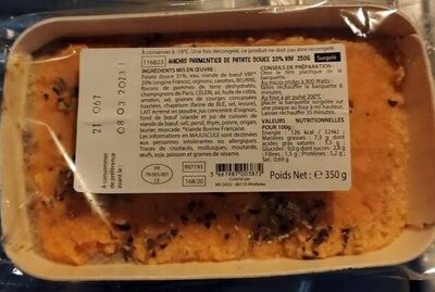 Hachis parmentier de patate douce