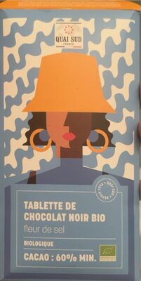 Tablette de chocolat noir à la fleur de sel Bio