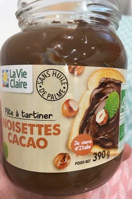 Pâte à tartiner noisettes cacao