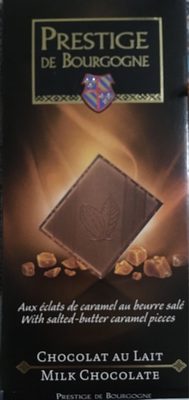 Chocolat au lait aux éclats de caramel au beurre salé